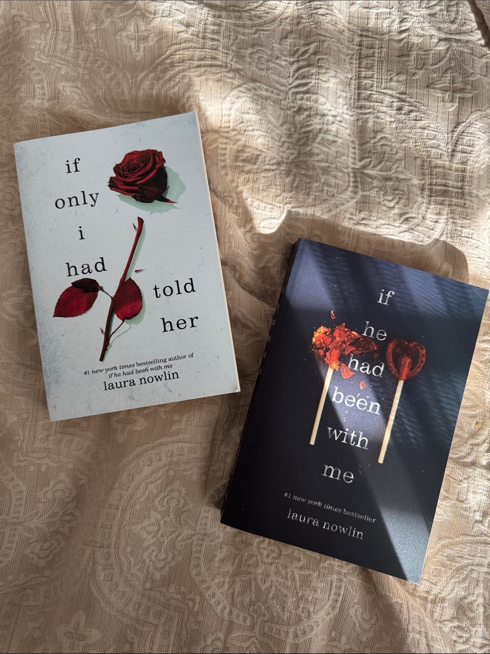 Laura Nowlin Paperback Duo — 'If Only I Had Told Her' & 'If He Had Been With Me'